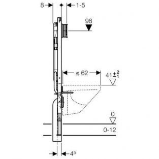 Geberit inbouwreservoir Duofix UP720 (ruimtewinnend) 111723001